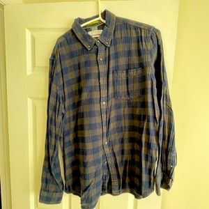 Men’s Checkered Flannel Button Down Shirt